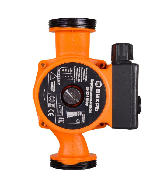 Циркуляционный насос "ВИХРЬ" ЦН-32-6 ПРОФ, 40/60/90Вт, 3/5/6 метров напор, 50 л/мин, 68/7/4