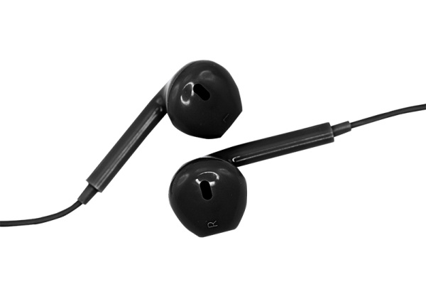 Наушники с микрофоном черные