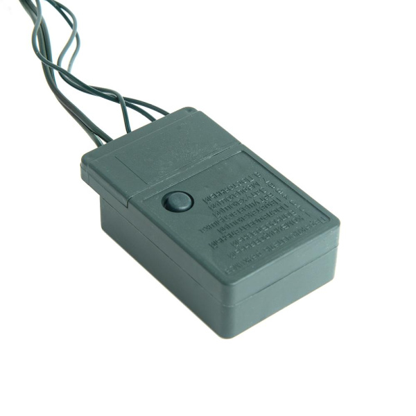 Гирлянда светод. рисовая RL-110WW, 10м, 100LED, тепл.белый, темно-зел. шнур 0,7м, контроллер, Funray