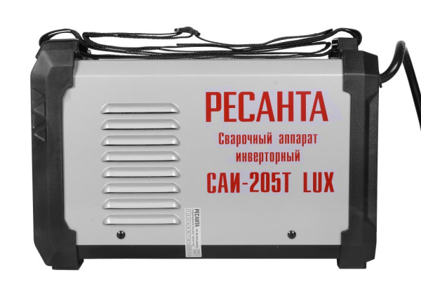 Сварочный аппарат инверторный РЕСАНТА САИ-205Т LUX, гарантия 5 лет, 65/78