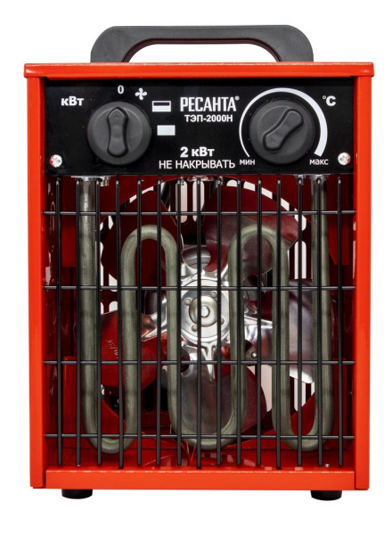 Пушка тепловая электрическая "РЕСАНТА" ТЭП-2000Н (1000/2000Вт) компактная