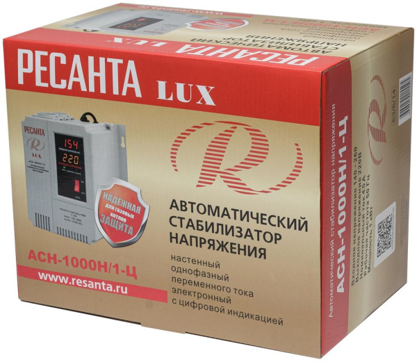 Стабилизатор LUX РЕСАНТА АСН-1000Н/1-Ц, 63/6/14
