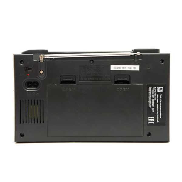 Радиоприемник "БЗРП РП-306", УКВ 64-108МГц, бат. 4*R20 (не в компл.), 220V, USB, SD, стереозвук