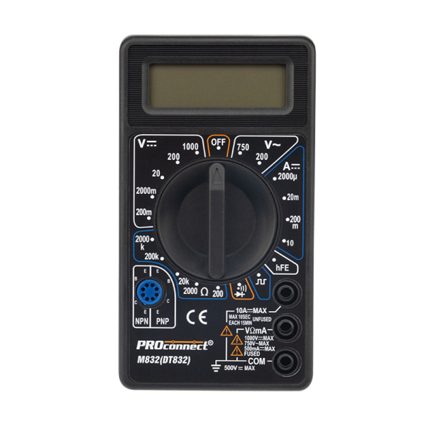 Портативный мультиметр M832(DT832) Proconnect