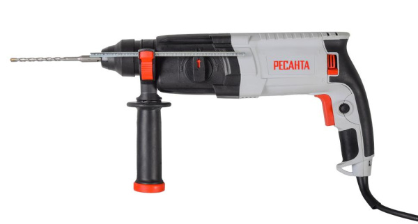 Перфоратор "РЕСАНТА" П-32-1000К, 1000Вт, SDS-Plus, бетон 32мм, 1100об/мин, 4900 уд/мин, 5.2Дж, 3кг, в кейсе, 75/3/3