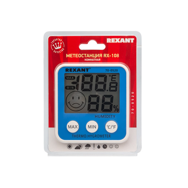 Метеостанция комнатная REXANT rx-108