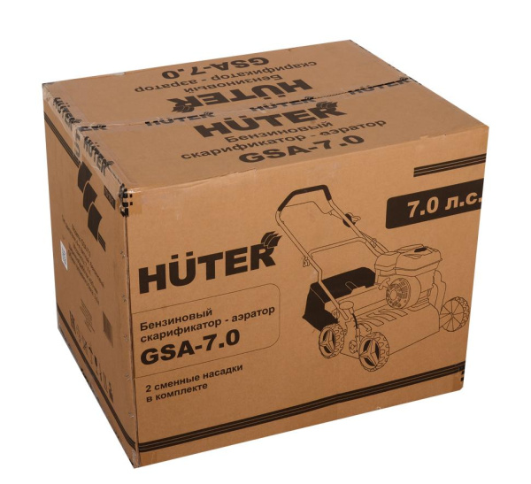 Бензиновый скарификатор-аэратор GSA-7,0 Huter, шт, 70/16/1