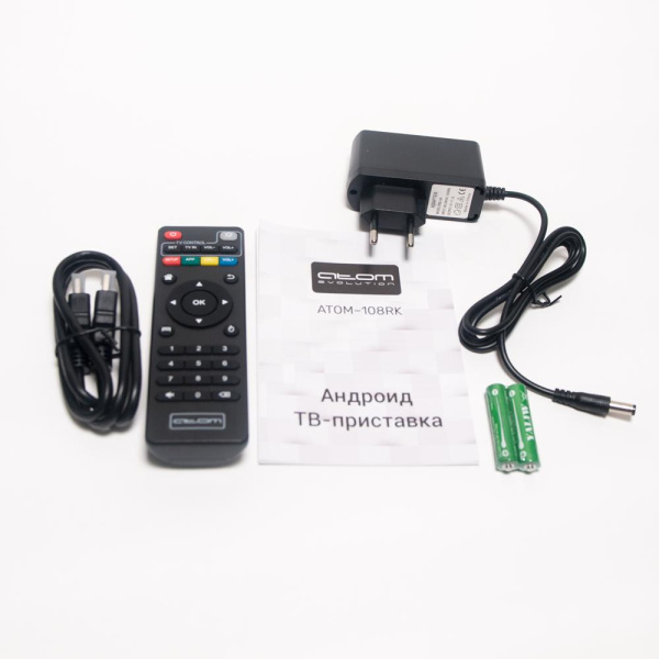 Приставка ( ресивер ) СМАРТ ТВ ( SMART TV ) ATOM-108RK, Android 7.1, процессор RK3229 Quad Cortex-A7, 1/8Gb, Wi-fi