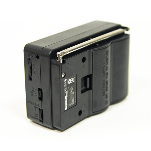 Радиоприемник "Эфир-15", УКВ 64-108МГц, СВ 530-1600КГц, КВ1,КВ2 бат. 2*R20(D)