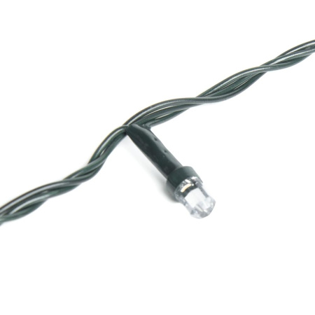 Гирлянда светодиодная рисовая RL-880WW, 8м, 80LED, хол.белый+тепл.белый, темн-зел. шнур 1,5м, Funray, 2648