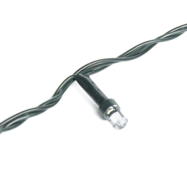 Гирлянда светодиодная рисовая RL-880WW, 8м, 80LED, хол.белый+тепл.белый, темн-зел. шнур 1,5м, Funray, 2648