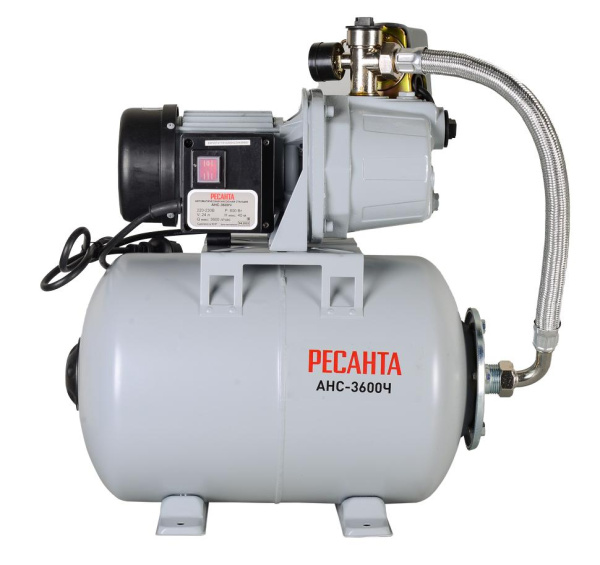 Автономная насосная станция АНС-3600Ч 24 литра, 800Вт (датчик сухого хода), Ресанта, шт, 77/1/3