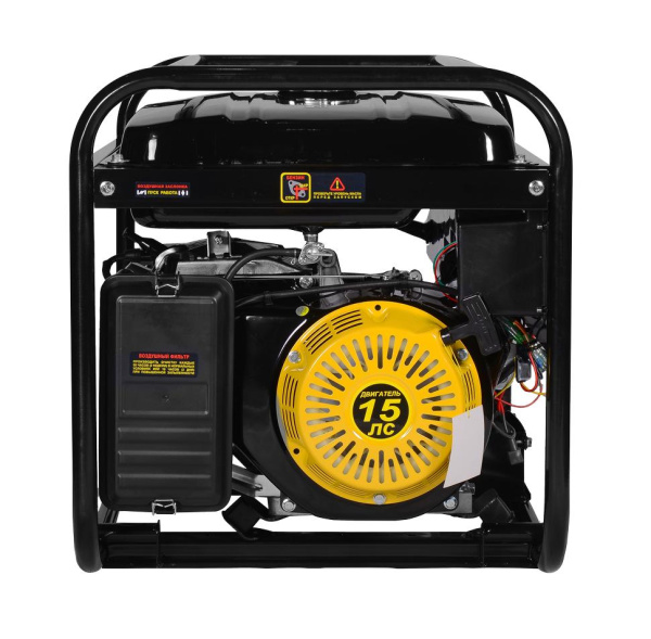 Электрогенератор бензиновый "HUTER" DY8000LX (6500Вт) четырёхтактный, 374 г/кВт*ч, 74кг.
