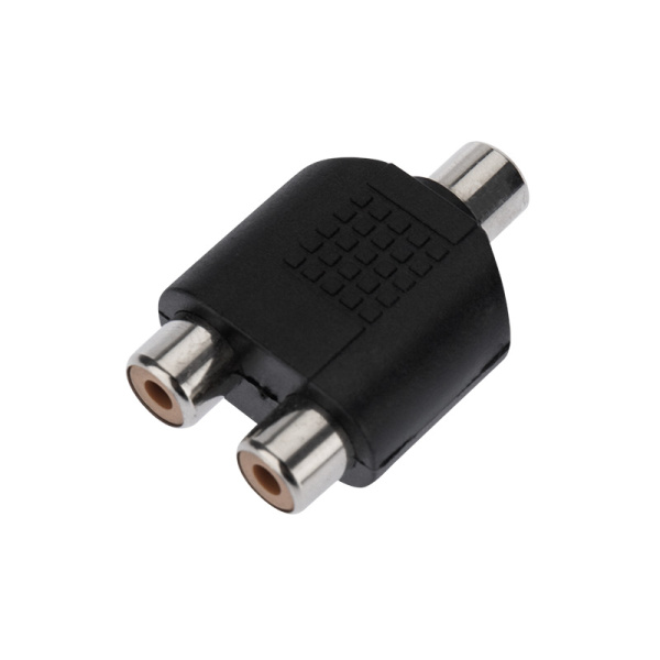 ПЕРЕХОДНИК  1x гнездо RCA  <-->  2x гнездо RCA  REXANT