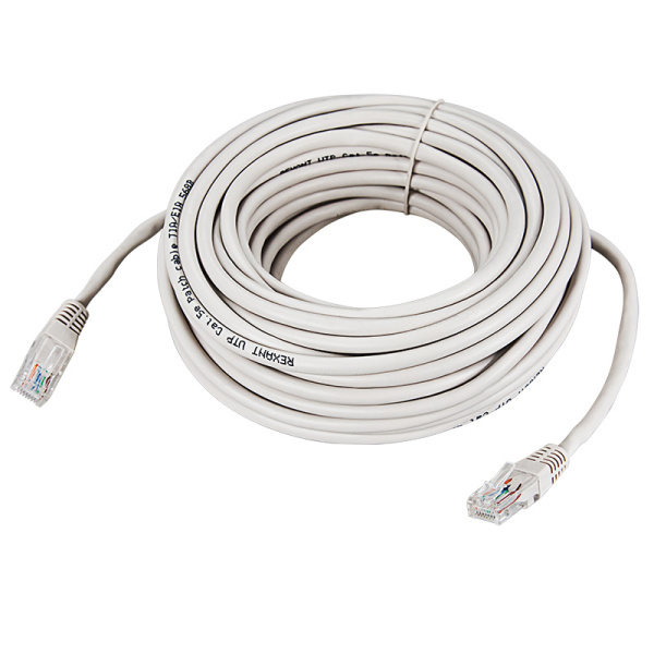 Патч-корд UTP 5e кат. литой 20М СЕРЫЙ REXANT