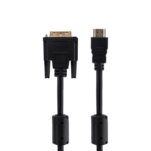 Шнур HDMI - DVI-D gold 1.5М с фильтрами REXANT
