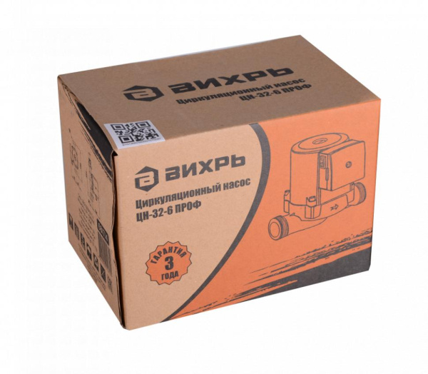 Циркуляционный насос "ВИХРЬ" ЦН-32-6 ПРОФ, 40/60/90Вт, 3/5/6 метров напор, 50 л/мин, 68/7/4