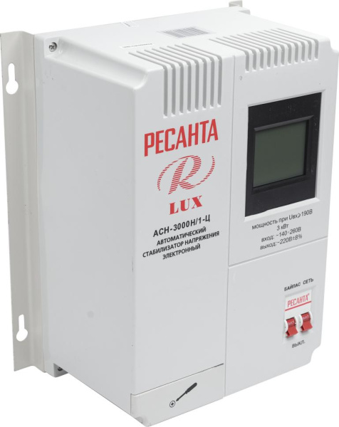 Стабилизатор LUX РЕСАНТА АСН-3000Н/1-Ц, 63/6/21