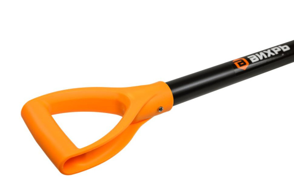 Штыковая лопата с изогнутой тулей, металлический черенок Вихрь, 73/7/1/7