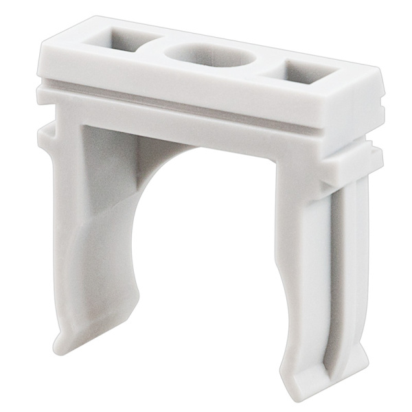 Крепеж-клипса для труб, Ø32 мм, серая, 100 шт./уп. REXANT