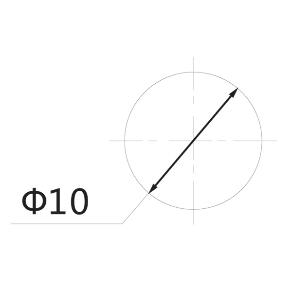 Индикатор Ø10 12V красный (RWE-504)